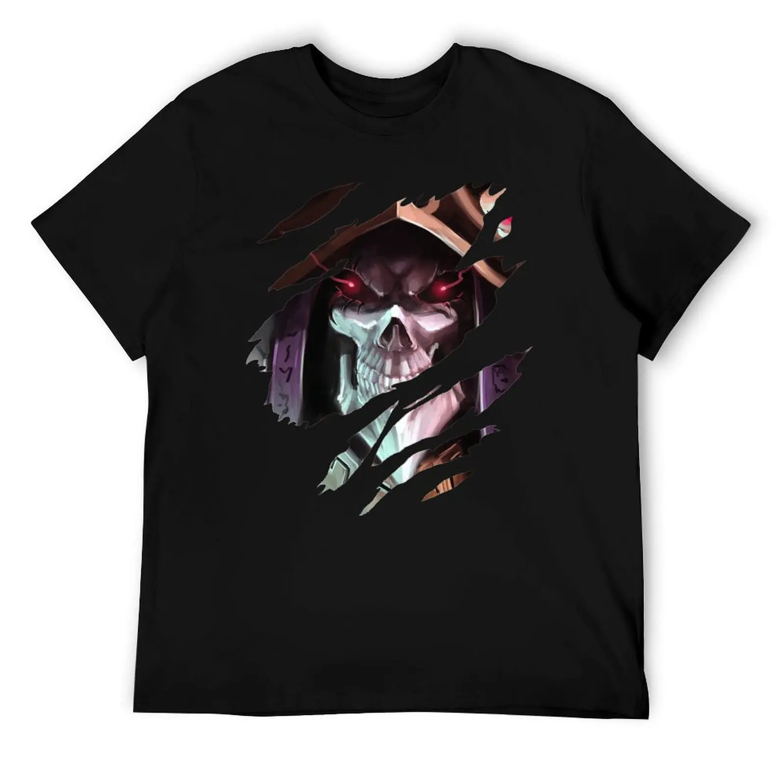 

Anime Overlord - Momonga T-Shirt man t shirts for men casual man t shirt heavy cotton T-Shirt