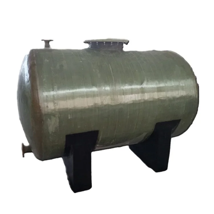 Horizontal FRP/GRP SMC water acid storage tank for chemical Treatment