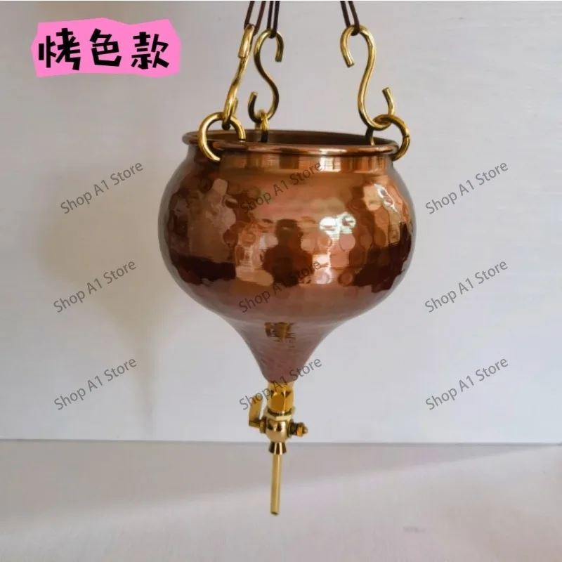 1L Pure Copper Oil Dropper, SPA Oil Therapy Tool, Massage Oil Dispenser for Salon Use