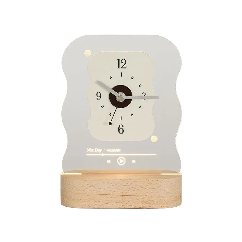 

Entrance ornament night lamp holder clock bedroom clock bedside atmosphere sleep lamp ornament
