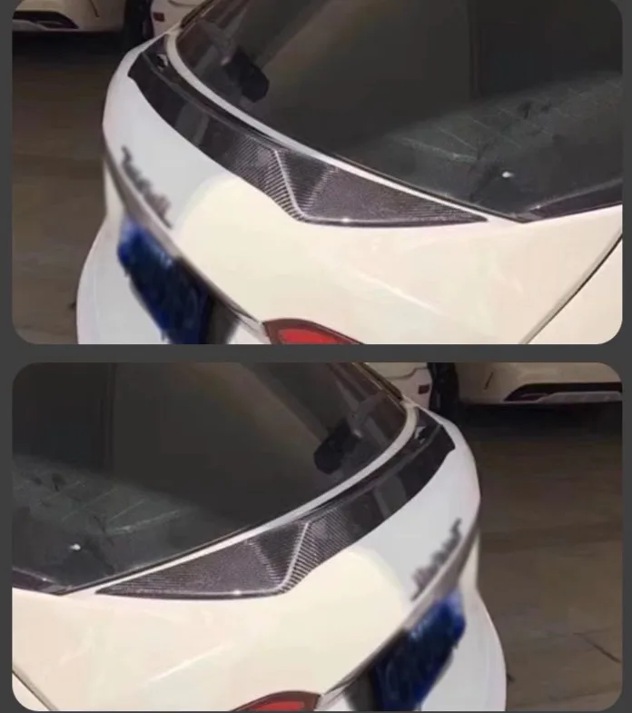 Complete OEM Facelift Conversion & Custom BuildLar Style Levante Carbon Fiber Center Wing Rear Spoiler For Levante