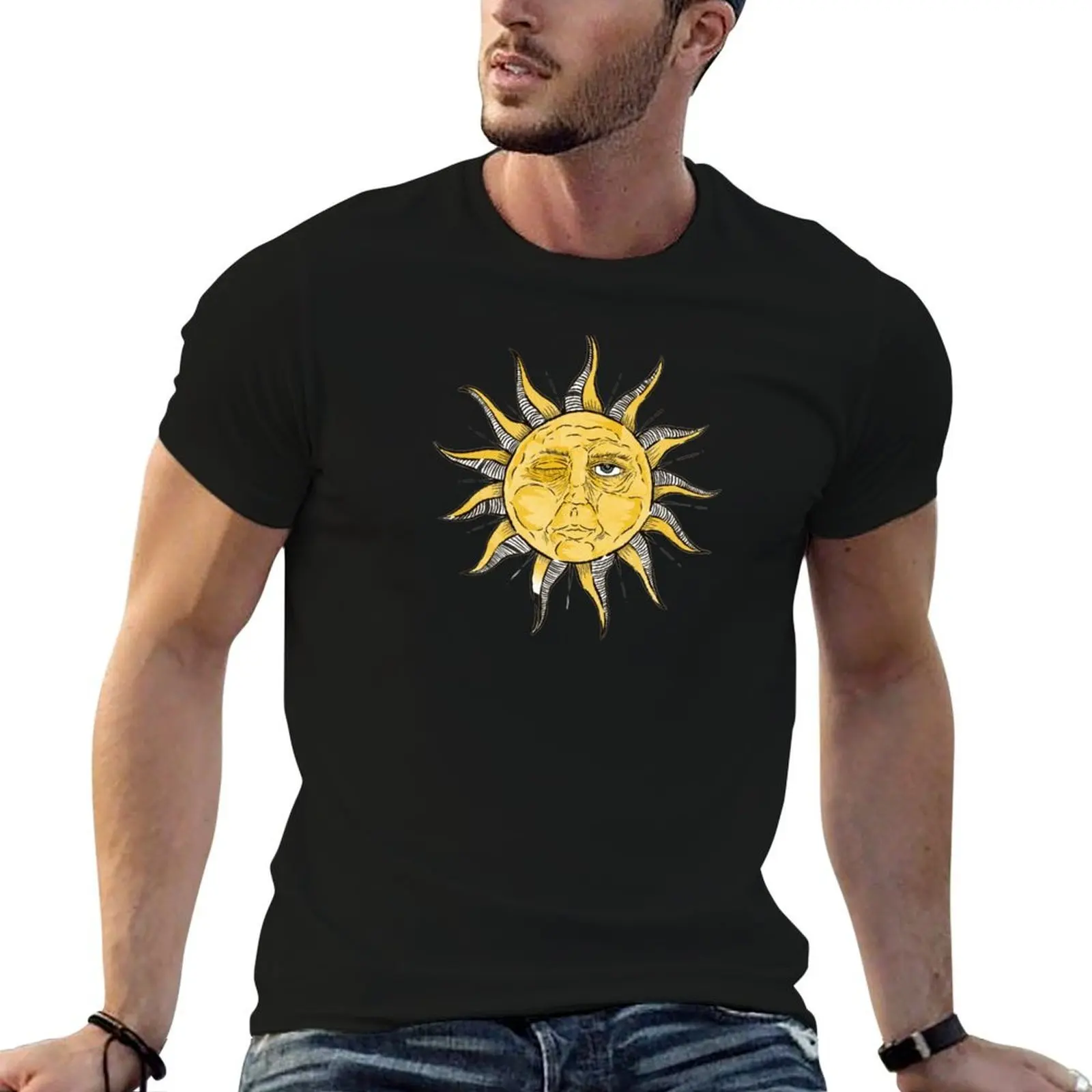 

Sunshine T-Shirt anime t shirts oversize t shirts for man graphic funny funny t shirts man T-shirt
