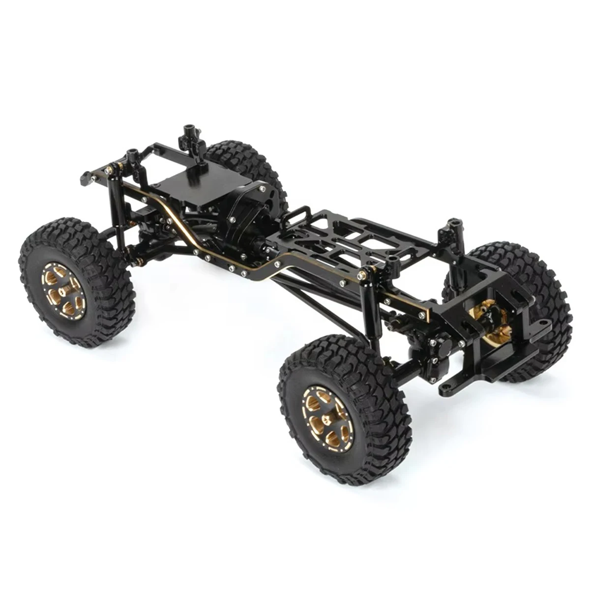 4 pezzi 1.0 "ottone Beadlock mozzo ruota cerchi pneumatici set per 1/24 RC Crawler Car Axial SCX24 AXI00001 Catenaccio Gladiatore Xiaomi JIMNY