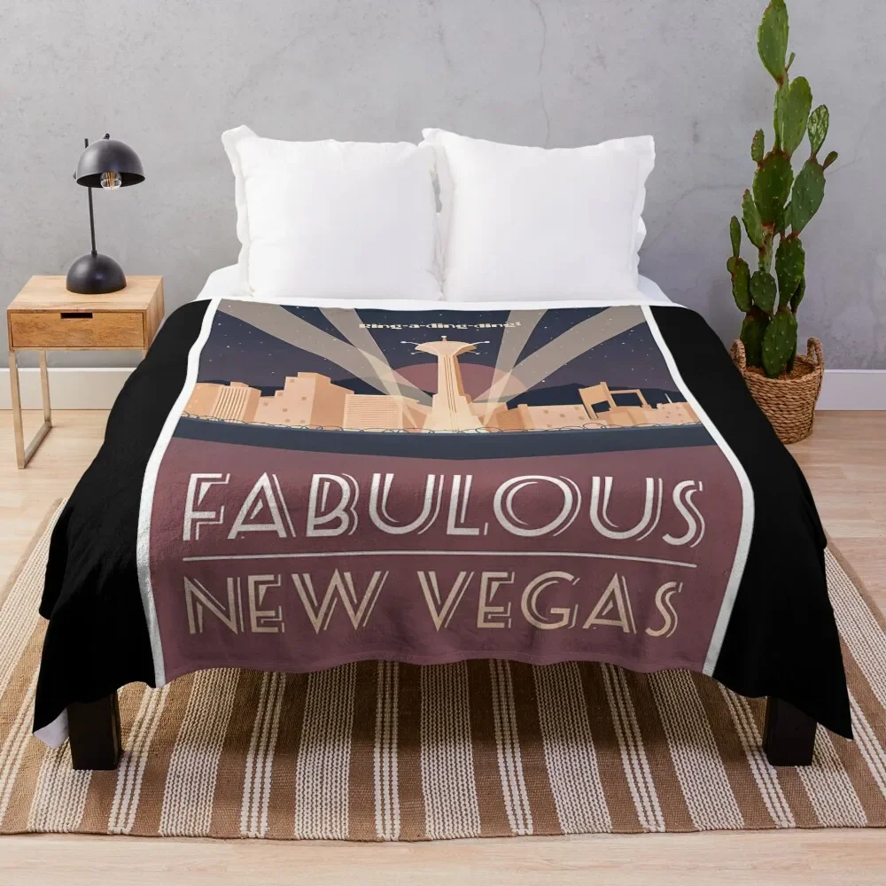 

Fabulous New Vegas (Minimalistic) Throw Blanket Soft Plush Blanket as Housewarming Gift