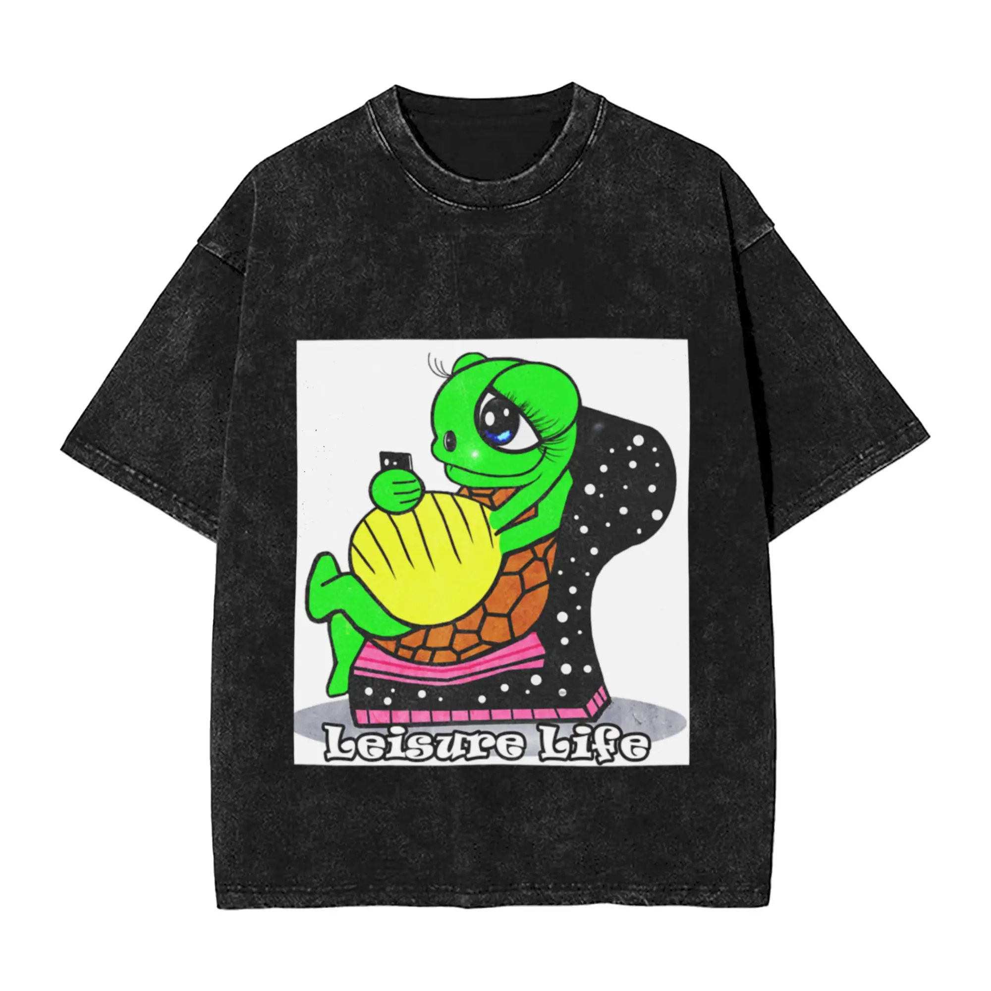 A Cute tortoise  s leisure life Classic Comfort A T-Shirt Oversized Short Sleeve Cotton Tees Tops