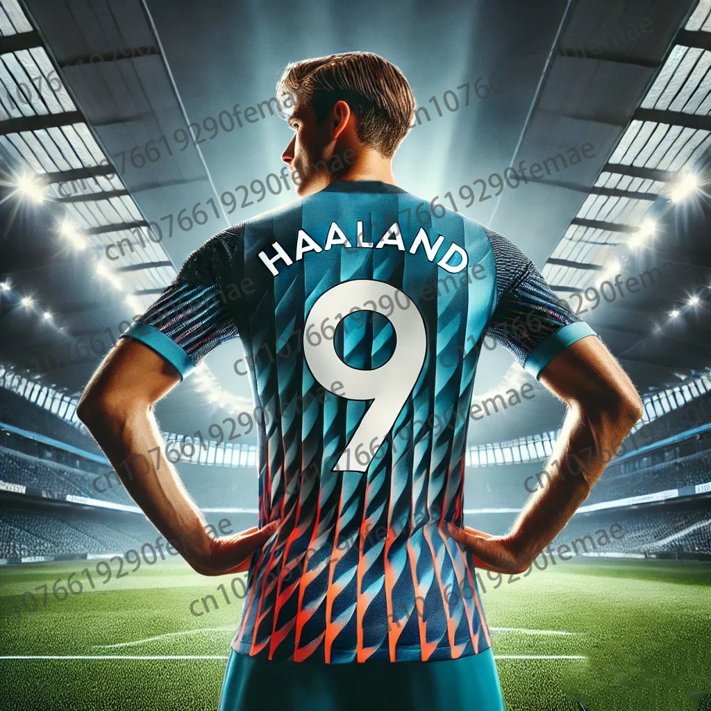 Camiseta para hombre NO9 Haaland, camiseta deportiva juvenil para exteriores, camiseta de fútbol, uniforme clásico de entrenamiento de Manchester City, sudadera, Jersey, 2024
