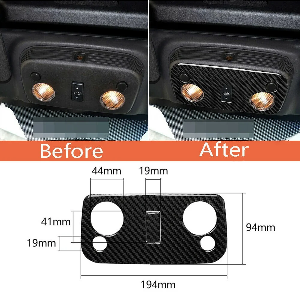

L38A-For Ford Mustang Mustang (2015-2019) Car Interior Carbon Fiber Mustang Reading Light Sticker
