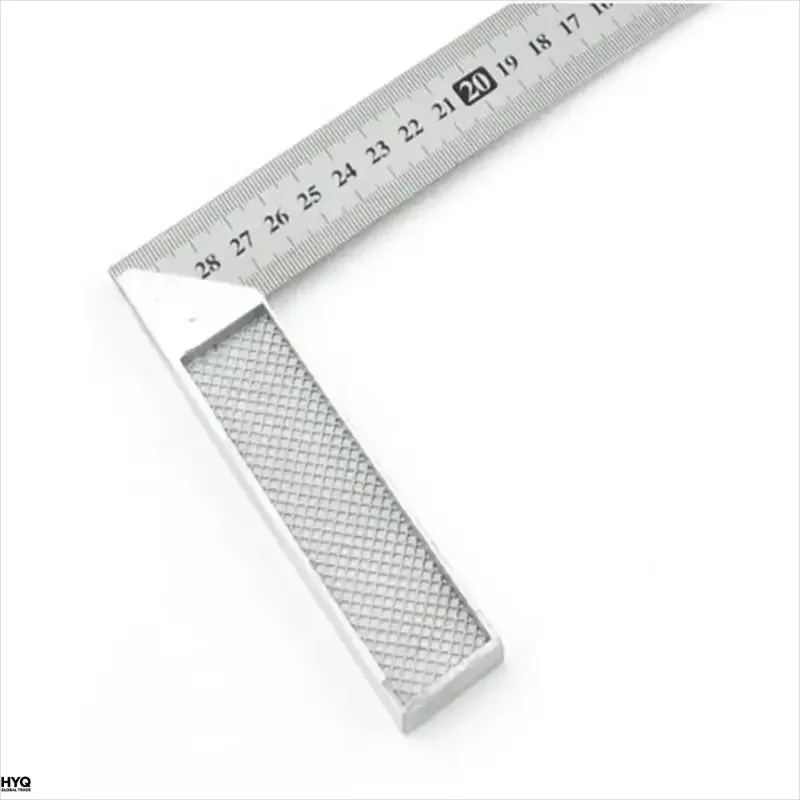 250/300mm Aluminum Handle Stainless Steel Scale Right Angle Square Ruler Measuring Tool