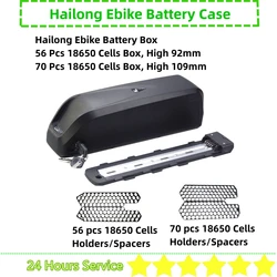 Hailong G56 G70 Down Tube Ebike Battery Case 36V 48V 52V Hailong Battery Box 50 52 56 60 65 70 pcs 18650 Cells Battery Box
