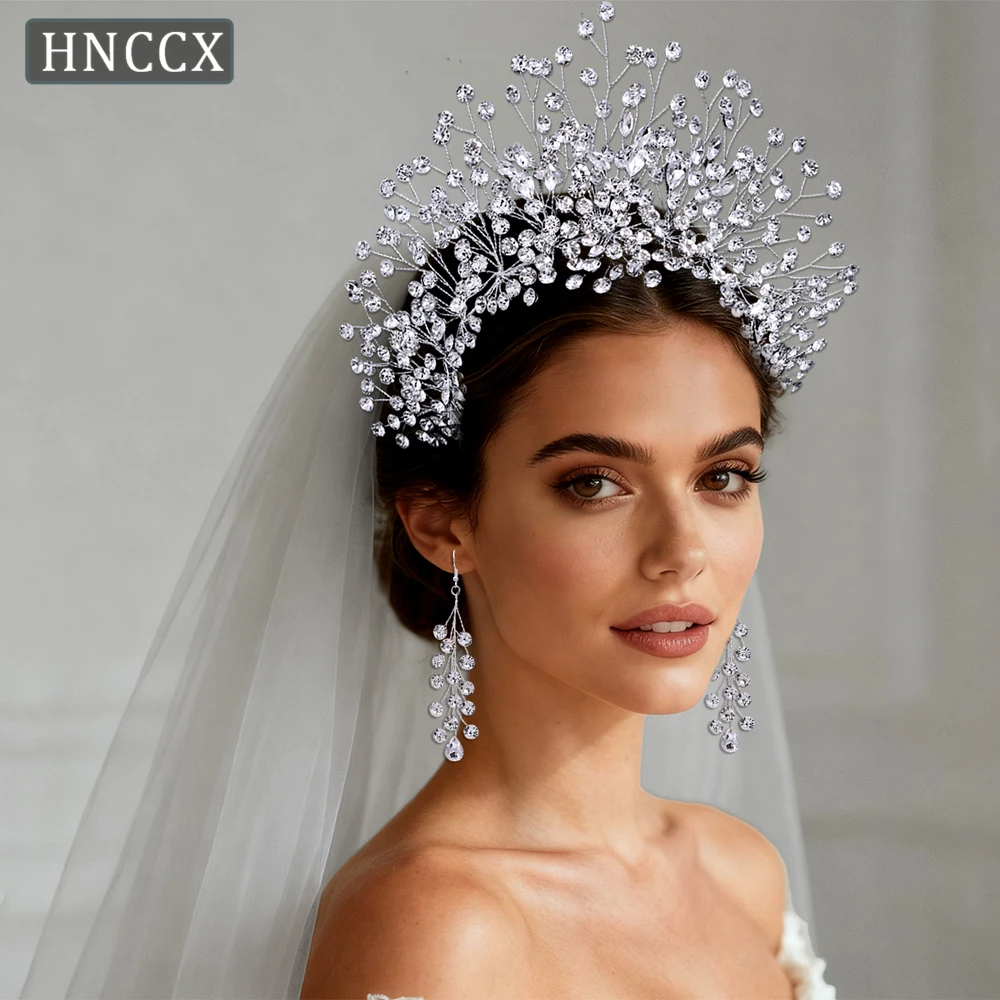 

YouLaPan Стразы Hairpiece свадебные аксессуары для волос ручной работы Хрустальная корона тиара женские ювелирные изделия голова украшение HP376