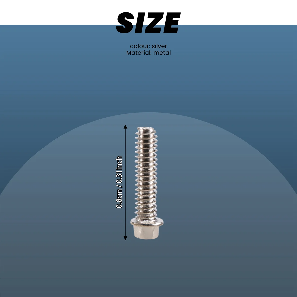 100Pcs 1.9 2.2 Wheel Rim Imperial M2 Screw Decoration for 1/10 RC Crawler Axial SCX10 90046 AXI03007 Traxxas TRX4,B