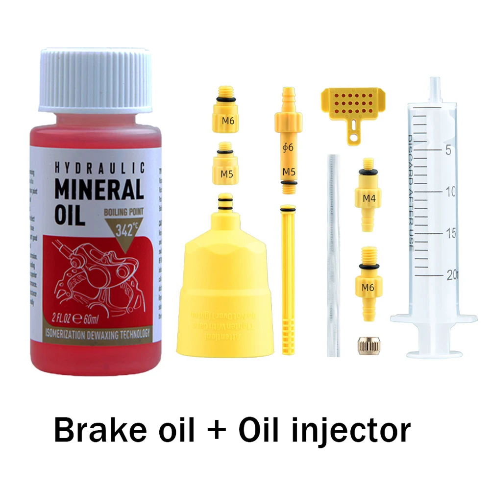 Hot Fietsrem Minerale Olie Systeem Vloeistof 60Ml Fietsen Mountainbikes voor Shimano 27Rd Fiets Hydraulische Schijfremolie Injector