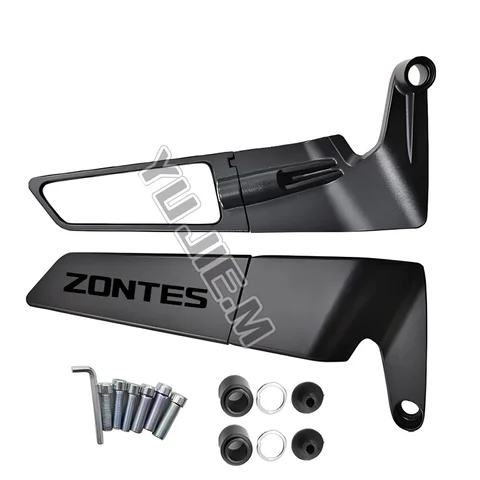 Для ZONTES G1 125 ZT125 G1 ZT125U ZT 125 U ZT 310R 310X ZT310R 310M мотоциклетное зеркало заднего вида с ЧПУ с фиксированным ...