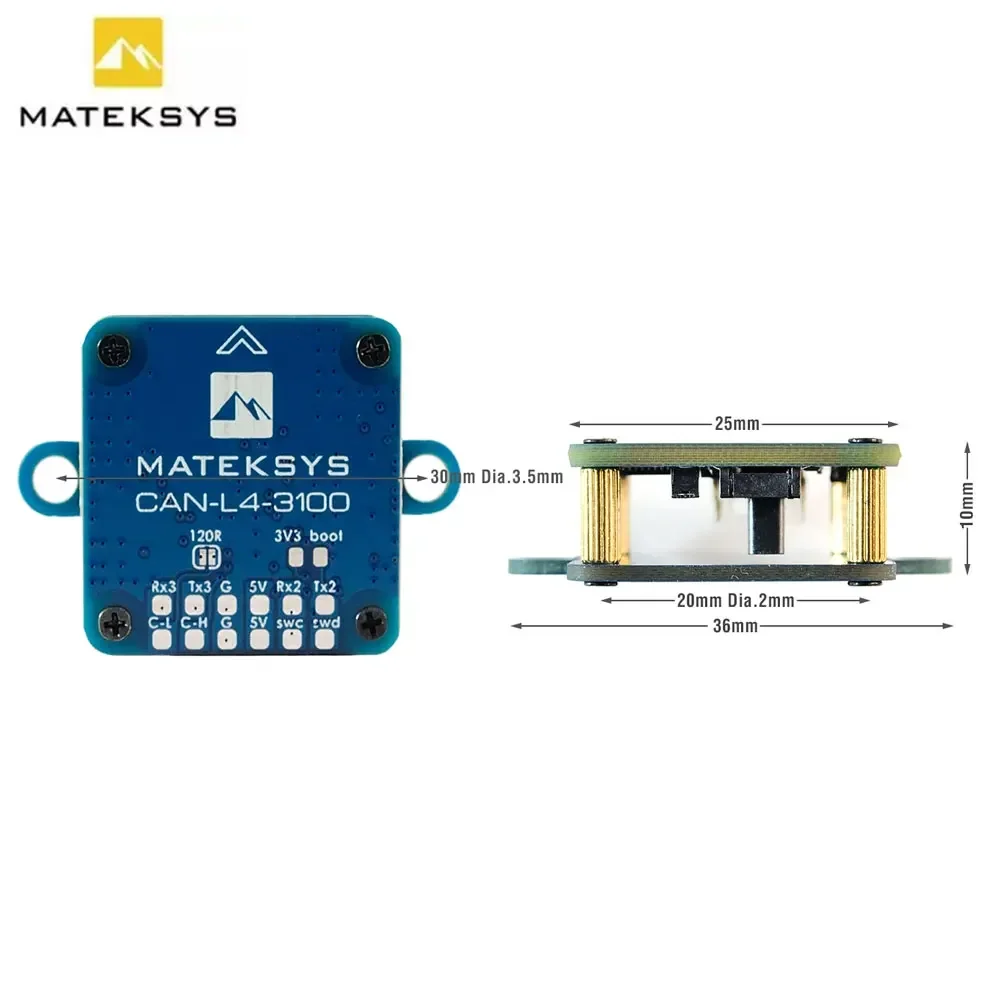 MATEK CAN-L4-3100 AP_PERIPH CAN Magnetometer RM3100 DroneCAN Protocol for RC Model Airplane DIY Parts