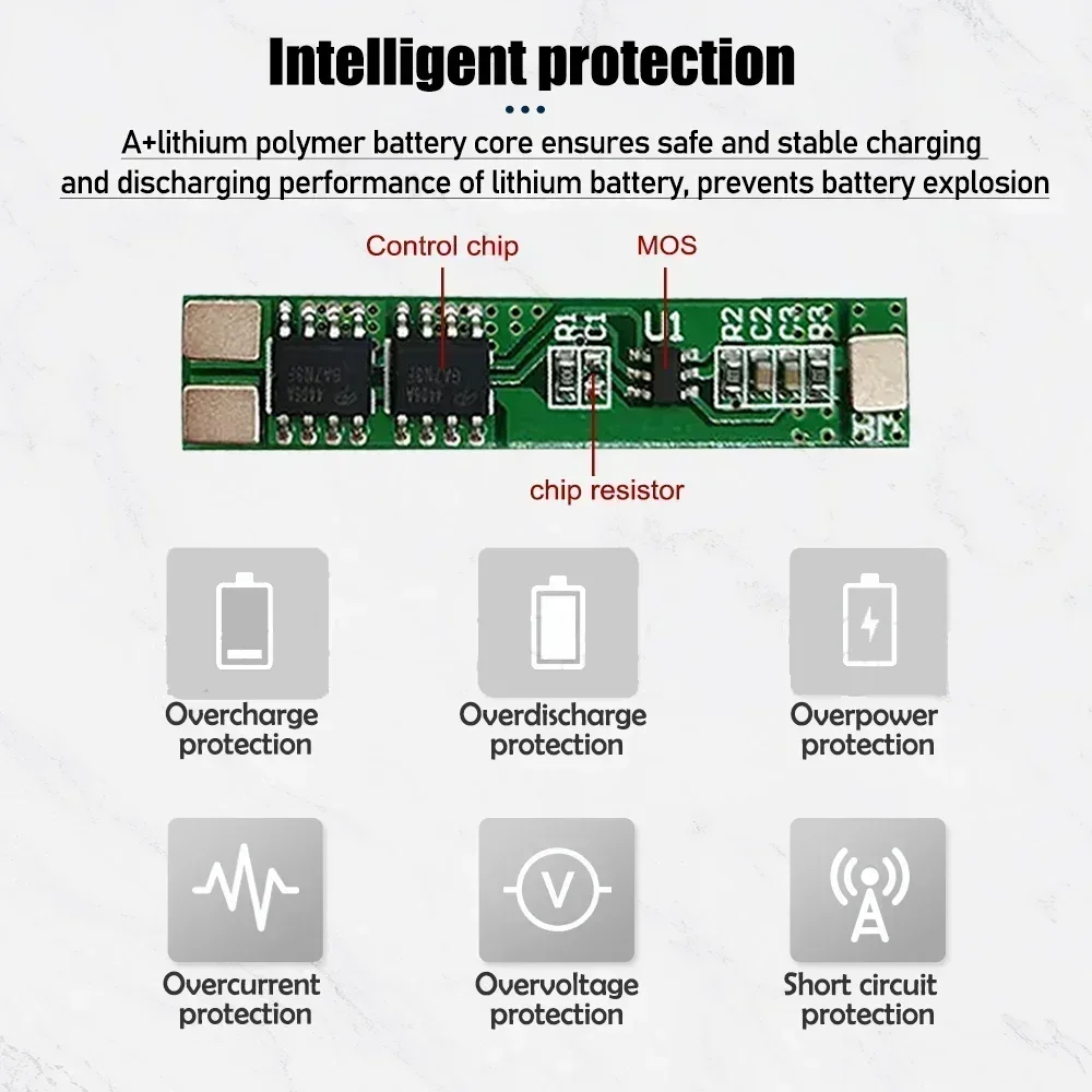 Lithium Battery 601633 300mAh 3.7V Rechargeable Lipo Battery For Insect Repeller Mouse Repeller Mite Remover Cervical Massager