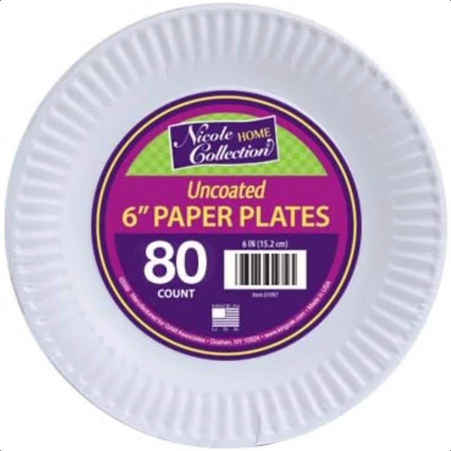 แผ่นกระดาษขาว 6" 80 ชิ้น