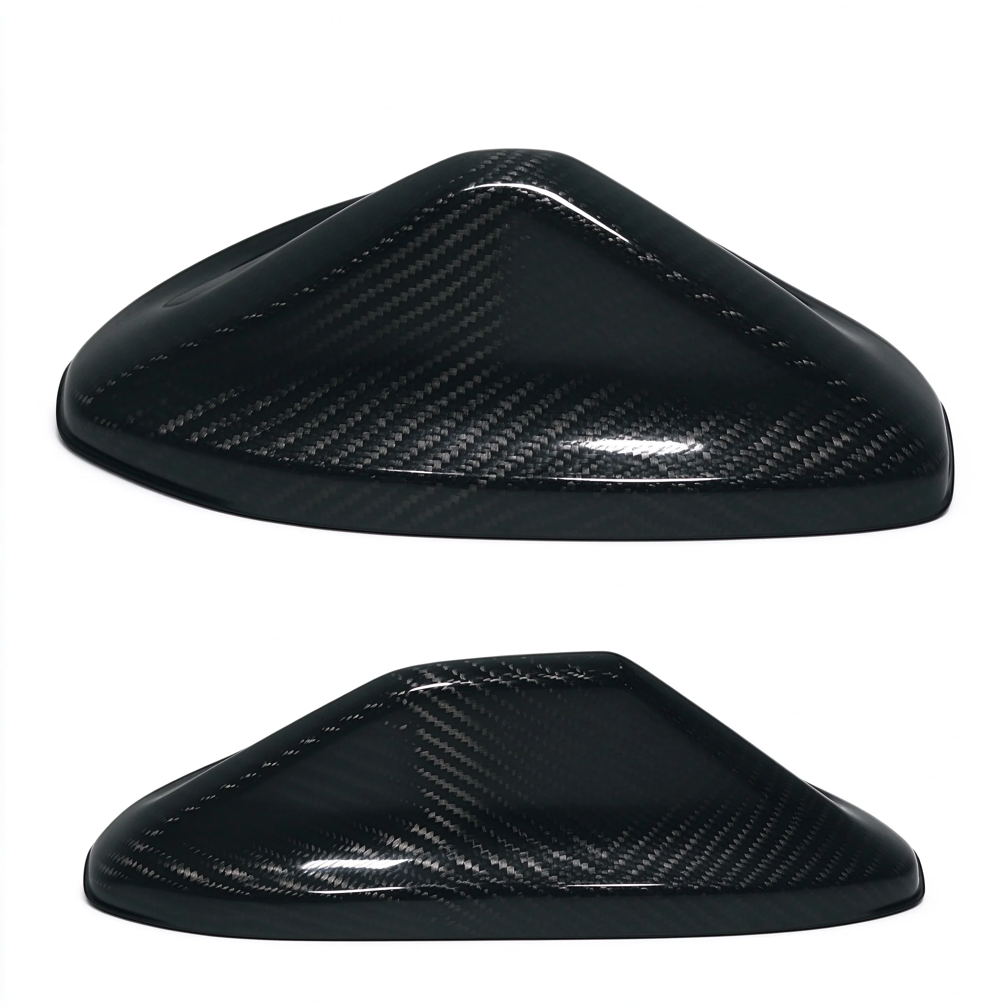 Real Carbon Fiber Antenna Shark Fin Cover For Ford Mustang S650 GT Premium 2024 2025 2026 Roof Aerial Housing Gloss Black