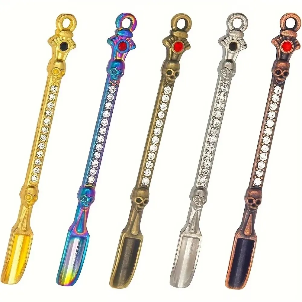 Powder Spoon Thicken Metal Spoon Small Coffee Mini Shovel Micro-tuning Long Handle Stirring Spoons Tea Preparation