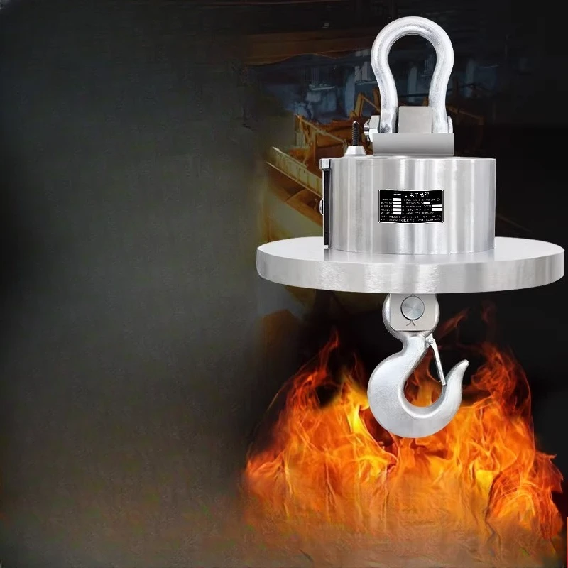 High temperature resistant wireless printing electronic crane scale 30 ton smelter lift scale hook weighing 10 ton driving scale