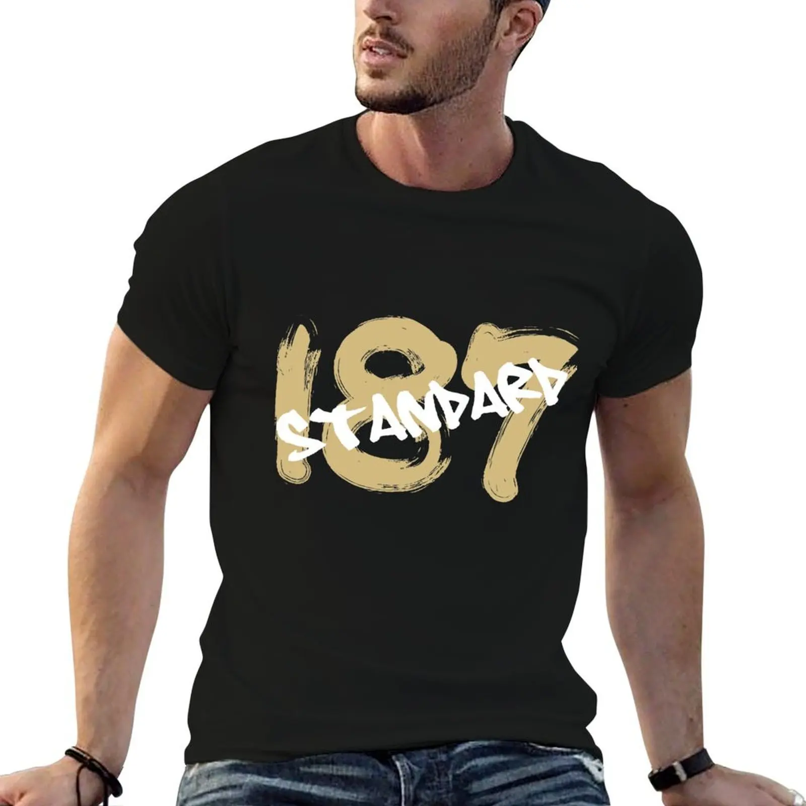 

187 standard, german rap gift T-Shirt t shirts with prints t shirt man luxury T-Shirt