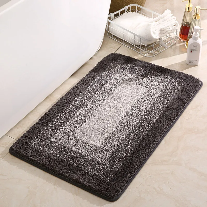 

Bathroom Rug Super Absorbent Non-slip Bath Mat Foot Mat Lattice Bathroom Rug Carpet Mat Bathroom Floor Mats Polyester