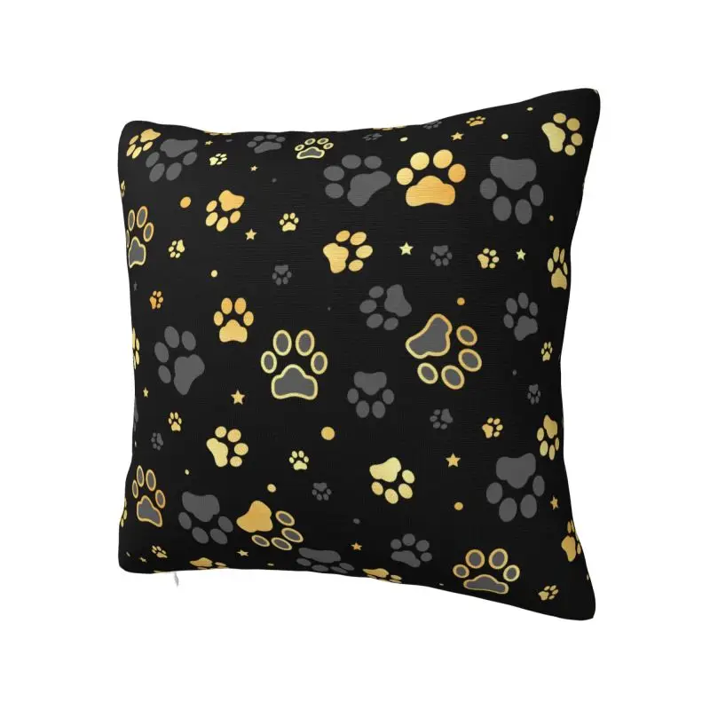 Animal Footprint Dog Paw Cushion Cover 55x55 cm Polyester Velvet Throw Pillow Case For Sofa Seat Decoration Bedding Pillowcase