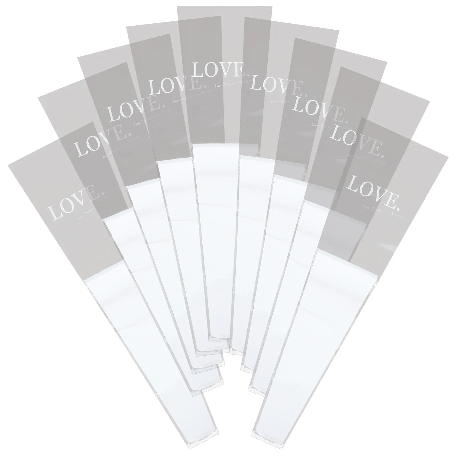 50Pcs Bouquet Wrapping Bags Flower Sleeves for Roses and Open End Stems Get Water Easy Ribbon Tie Decorative