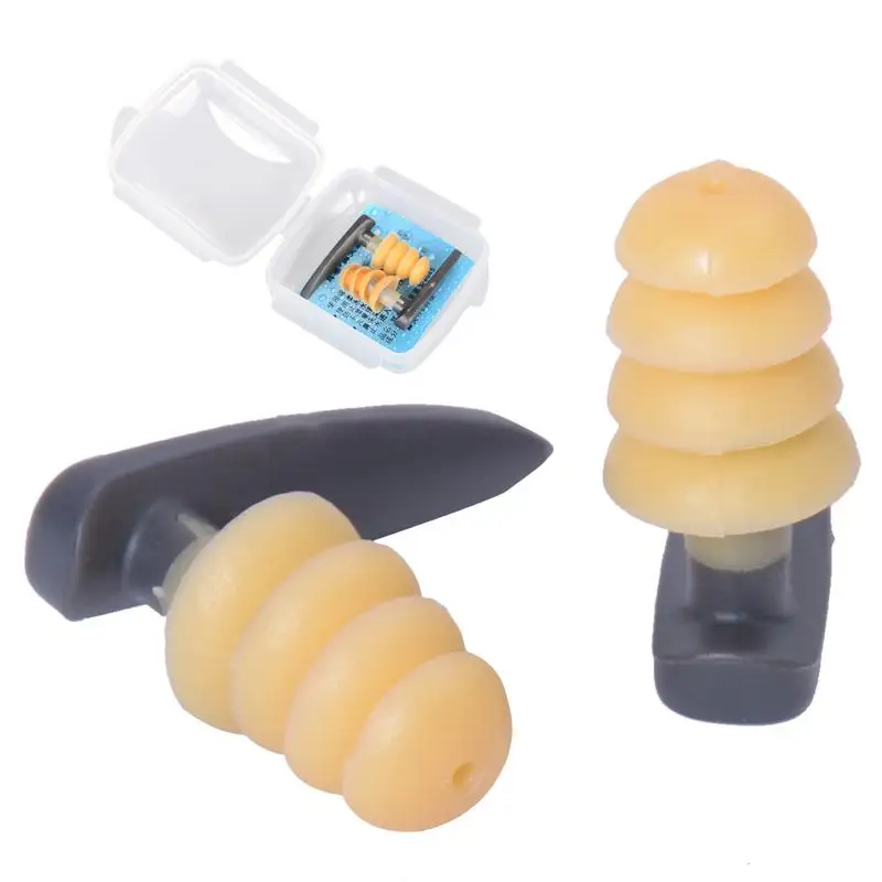 

Silicone Swimming Earplugs Comfy Earplugs Prevent Swimmer's Ear Water Protection Noise Cancelling Reusable Ear Plug Soft