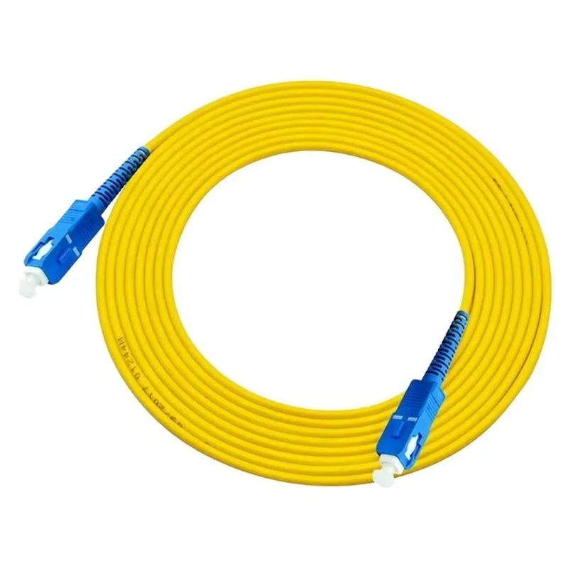 Simplex G652D SC-SC UPC Fiber Patch Cord 1M Optical Jumper For FTTH IP Telecommunication Network Cable Wiring