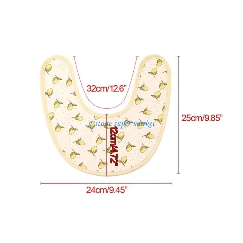 090B Wasserdichtes Spucktuch aus gekämmter Baumwolle, Baby-Lätzchen mit Schnappverschluss, Baby-Halstuch, Neugeborene, zum