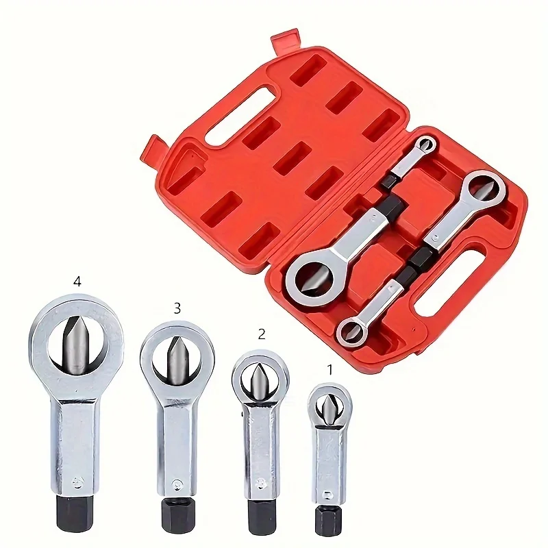 Niu Shark 9-27mm Professional Nut Splitter Kit, Separator Breaker, Rusty Screw Bearing Steel Removal Hand Tool