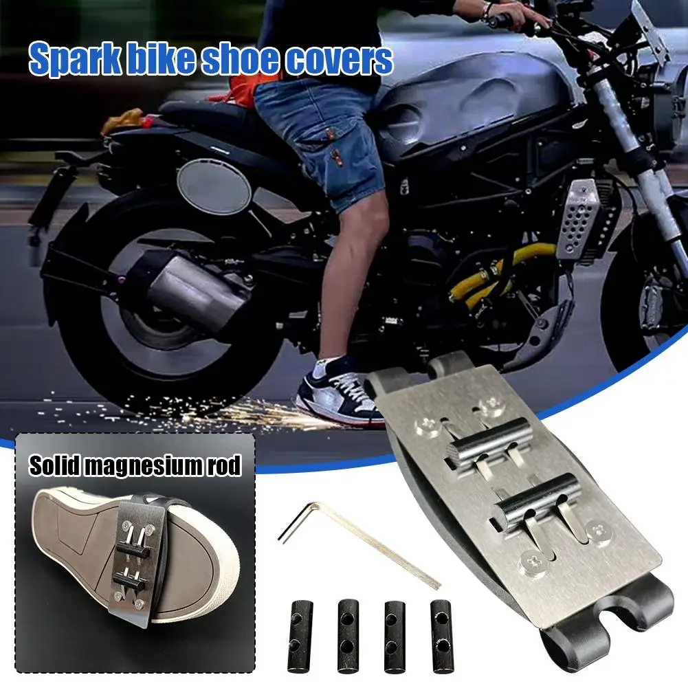 

New Upgrade Bicycle Spark Cycling Shoes Cover Motorcycle Bicycle Sole Special Effect Device Cycling Skateboard Spark Riding Tool