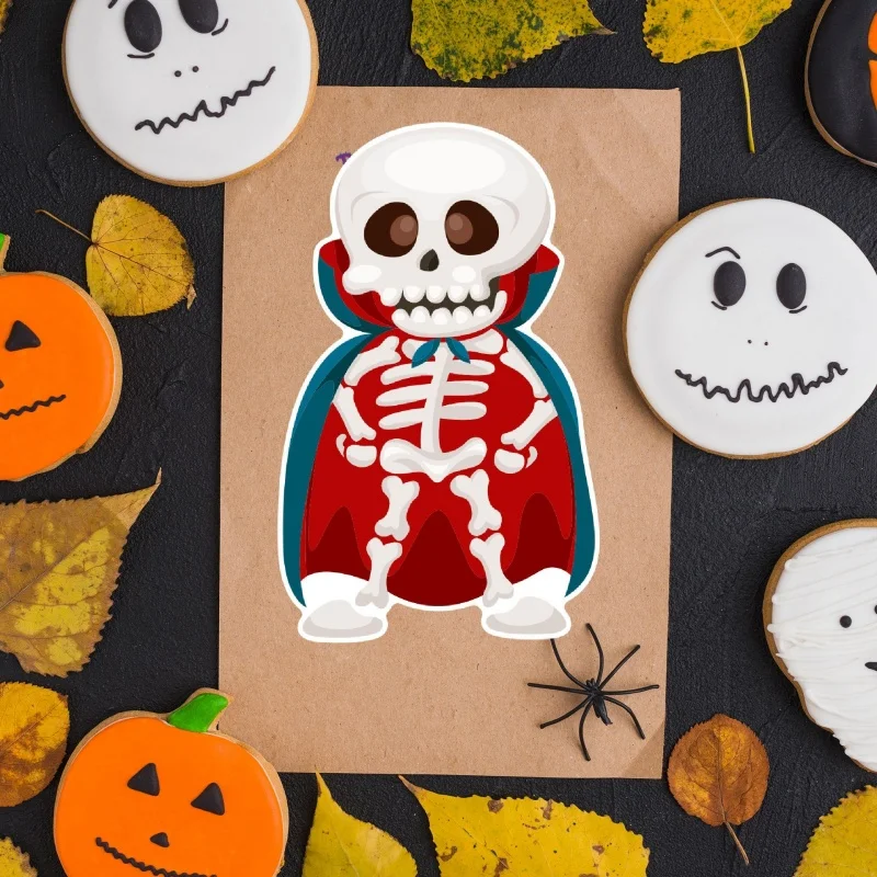 ハロウィン クラフトステッカー 子供 男の子 女の子 パーティー 記念品 フェイスステッカー デザイン入り 魔女 ヴァンパイア カボチャ ゴースト DIY おもちゃ