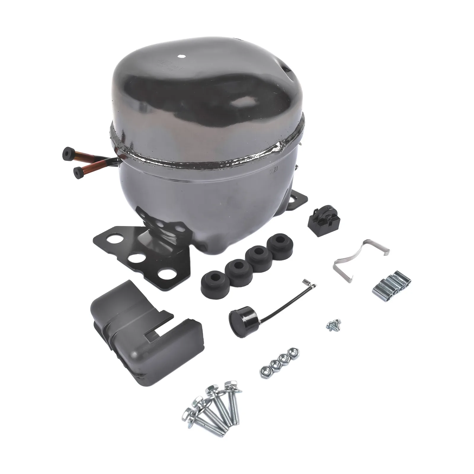 AP02 QD110H 1/3 HP FRACTIONAL REFRIGERATION COMPRESSOR 110-120V 60HZ R134A IRON BLACK