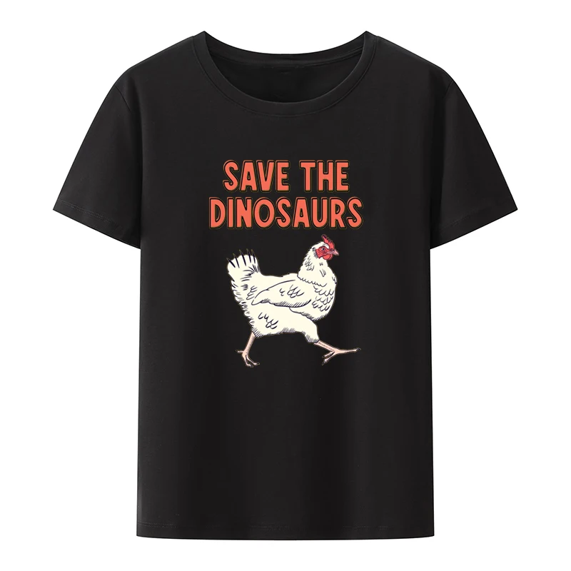 Save the Little Dinosaurs Graphic T-shirt Funny Tee Short-sleev Streetwear Koszulki Hipster Nostalgia Pair Unique Blouse Classic