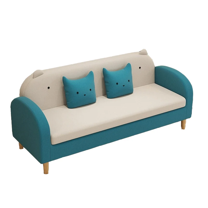 

Fabric sofa rental room bedroom very narrow simple wind economical girl room small sofa