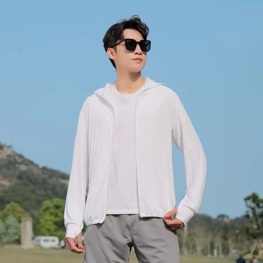 

Anti UV Sunscreen Clothings Long Sleeve Breathable Sun Protection Coats Thin Sweatshirt Summer Hoodie Jacket Sports