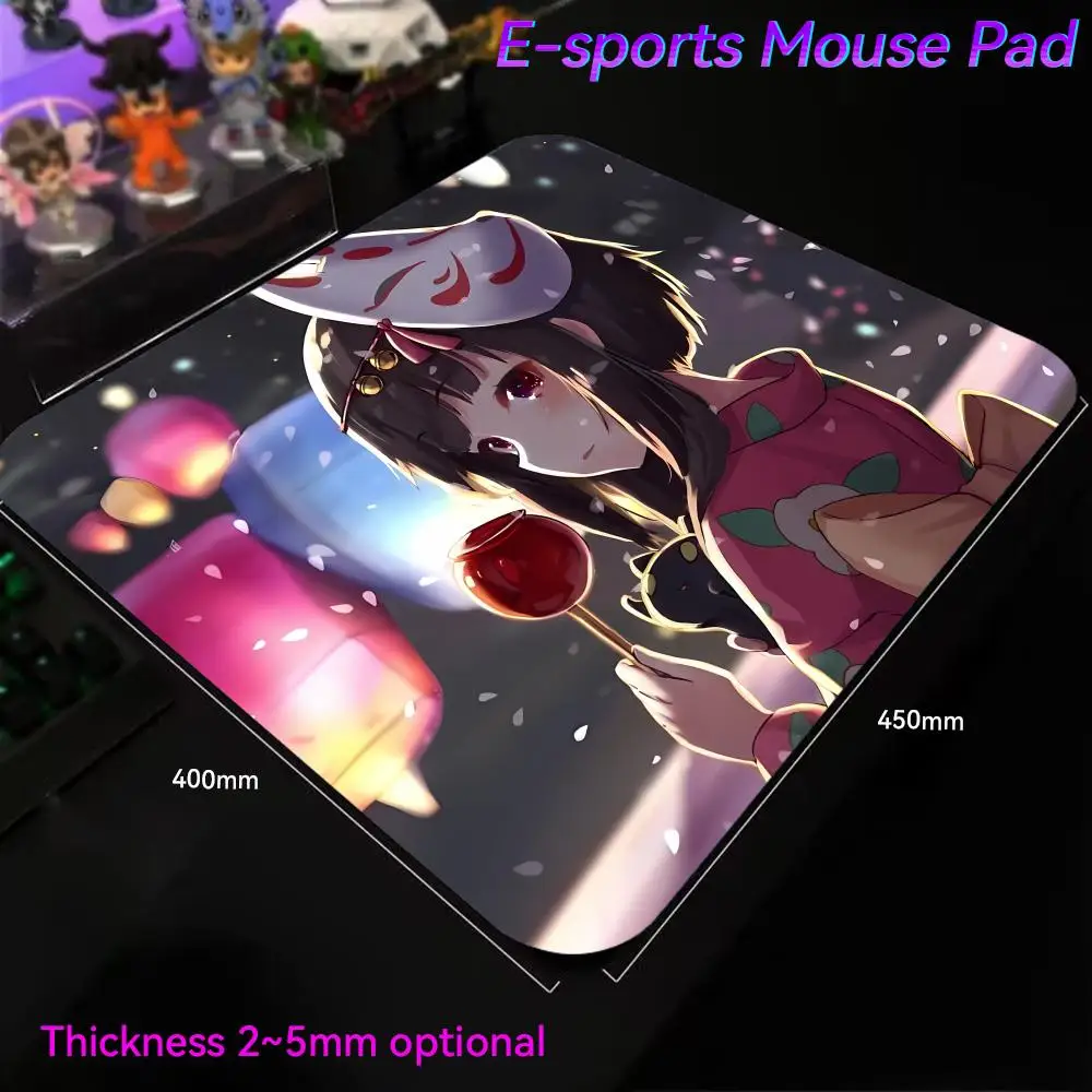 KonoSuba Mouse Pad Small Mouse Pad Tapete Para Escritorio Wrist Cute Desk Accessories Protector 450x400 E-Sports Desk Mat