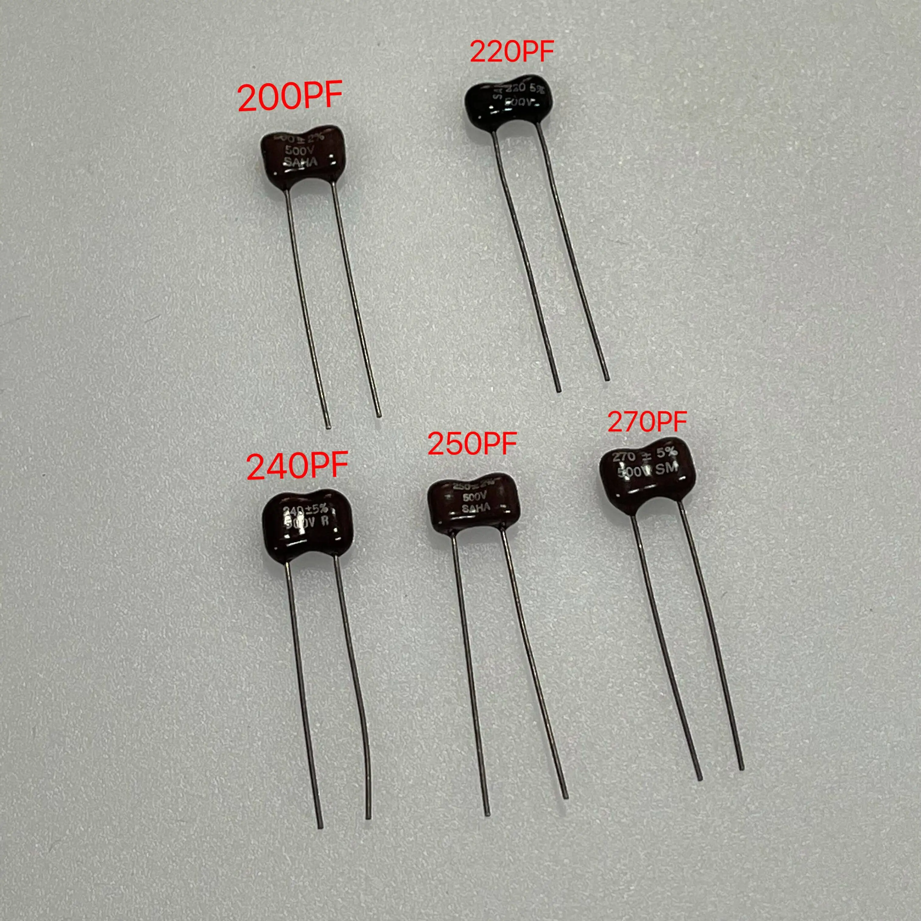 Premium for USA HiFi Silver Mica Capacitor 200PF 220PF 240PF 250PF 270PF 500V High Precision  20pcs