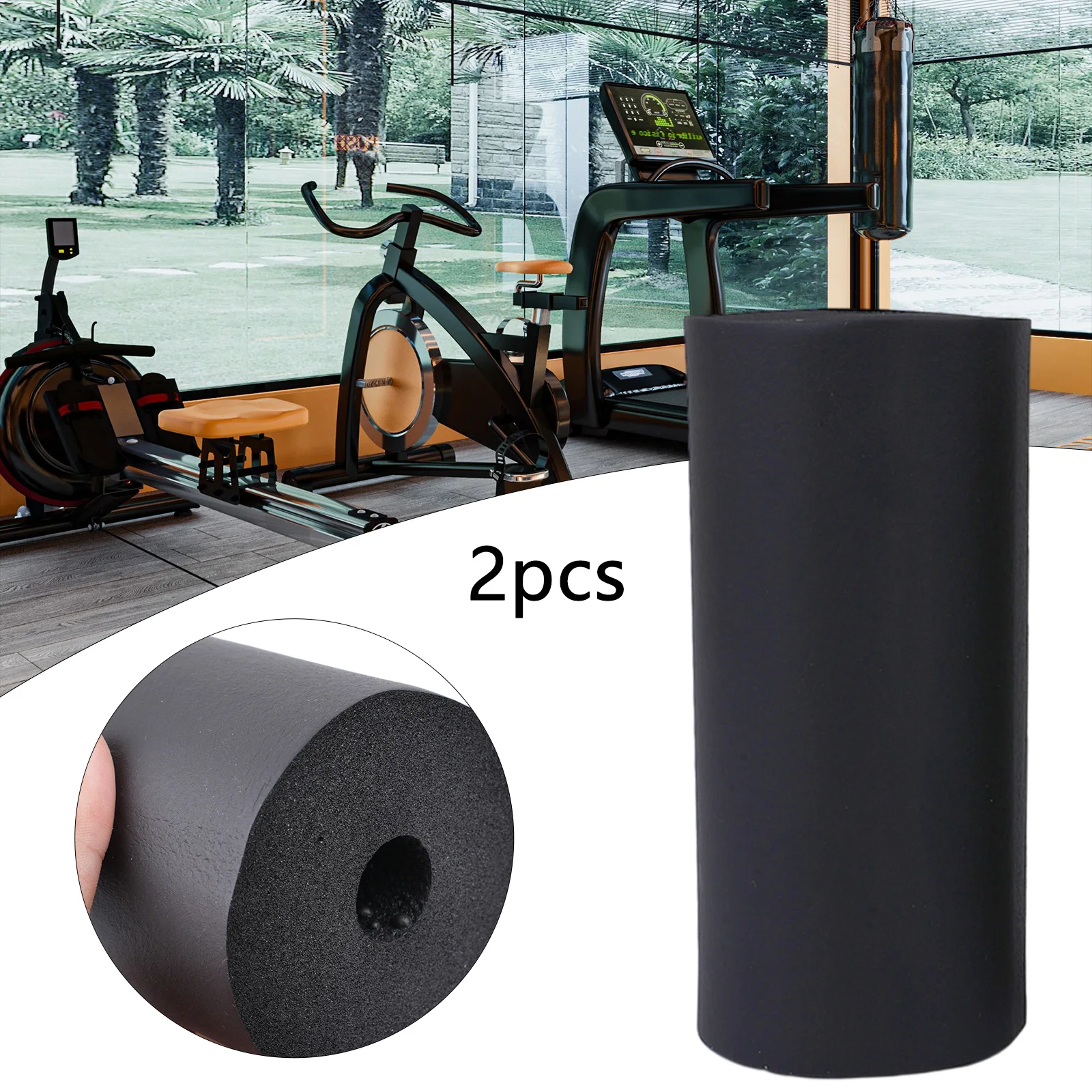 2PCS Foot  Foam For Pads Rollers Replacement  For Leg Extension For Weight  Bench For Gym Exercise  Machines Foot Foam Pads
