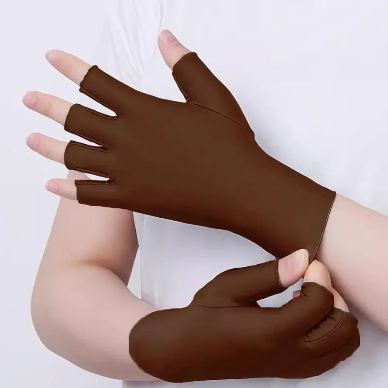 1Pairs Nail Art Glove UV Protection Glove Anti UV Radiation Protection Gloves Protector For Nail Art Gel UV LED Lamp Tool