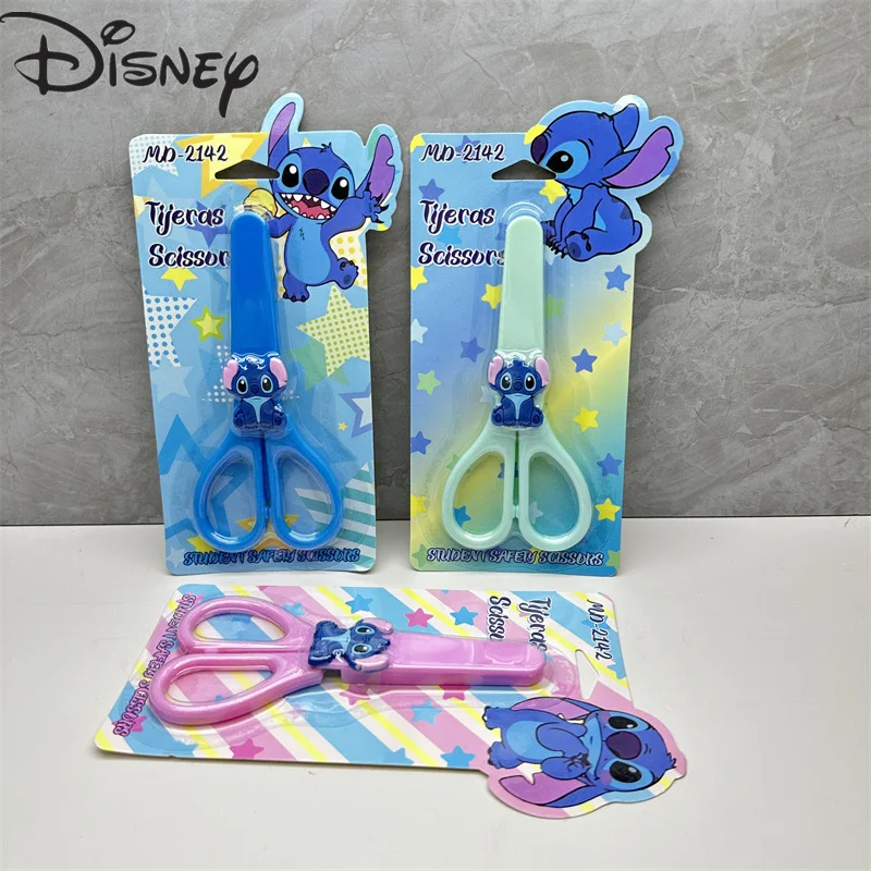 عشوائي 1 قطعة ديزني أنيمي غرزة مقص السلامة Kawaii غرزة طالب مقص القرطاسية اللوازم المكتبية المدرسية الهدايا