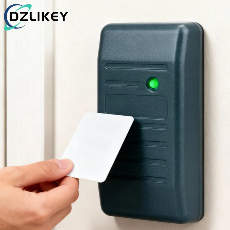 

Compact Green NFC Wiegand Reader for Access Control: Short-Range for IC Cards, Waterproof, Anti-Crash Circuit,RS485/RS232 Output