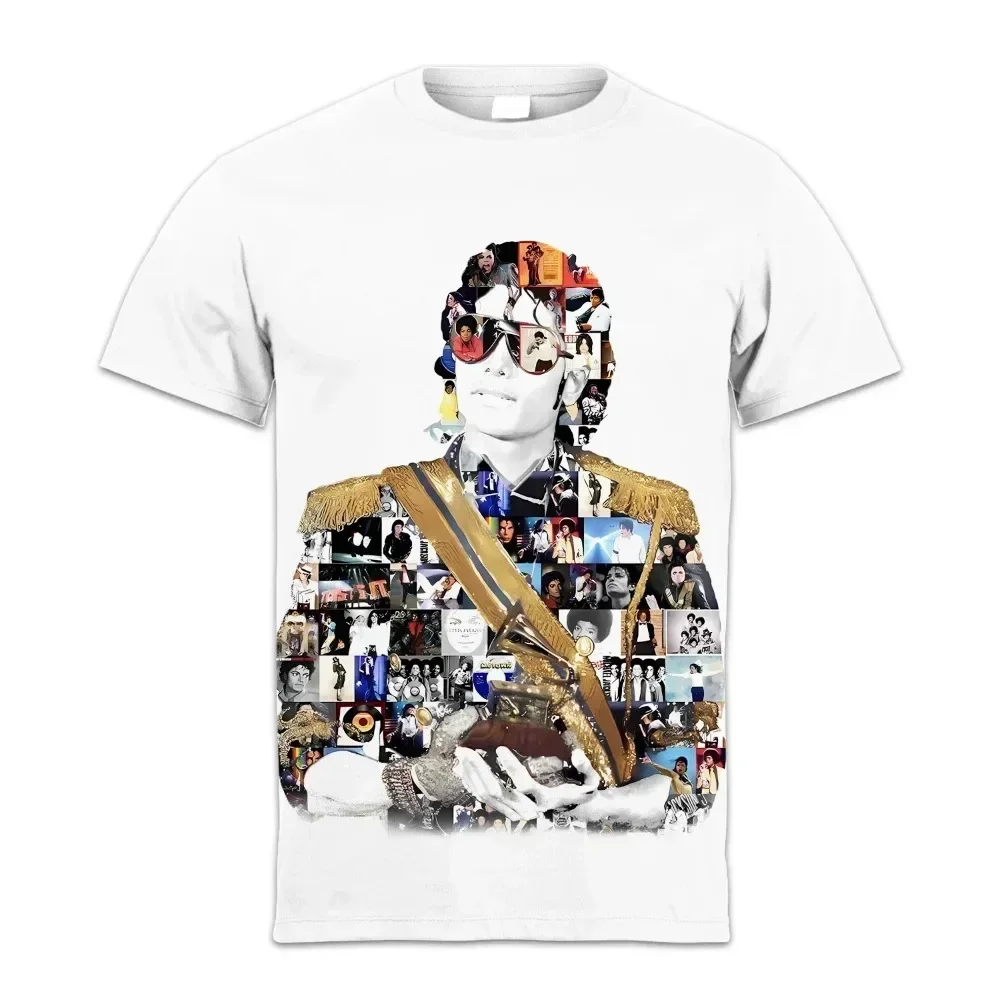 

2026 T-shirt Singer Michael Jackson 3D Printed Casual Fashion Oversized Crew-neck T-shirt for Men and Women with Short Sleeves