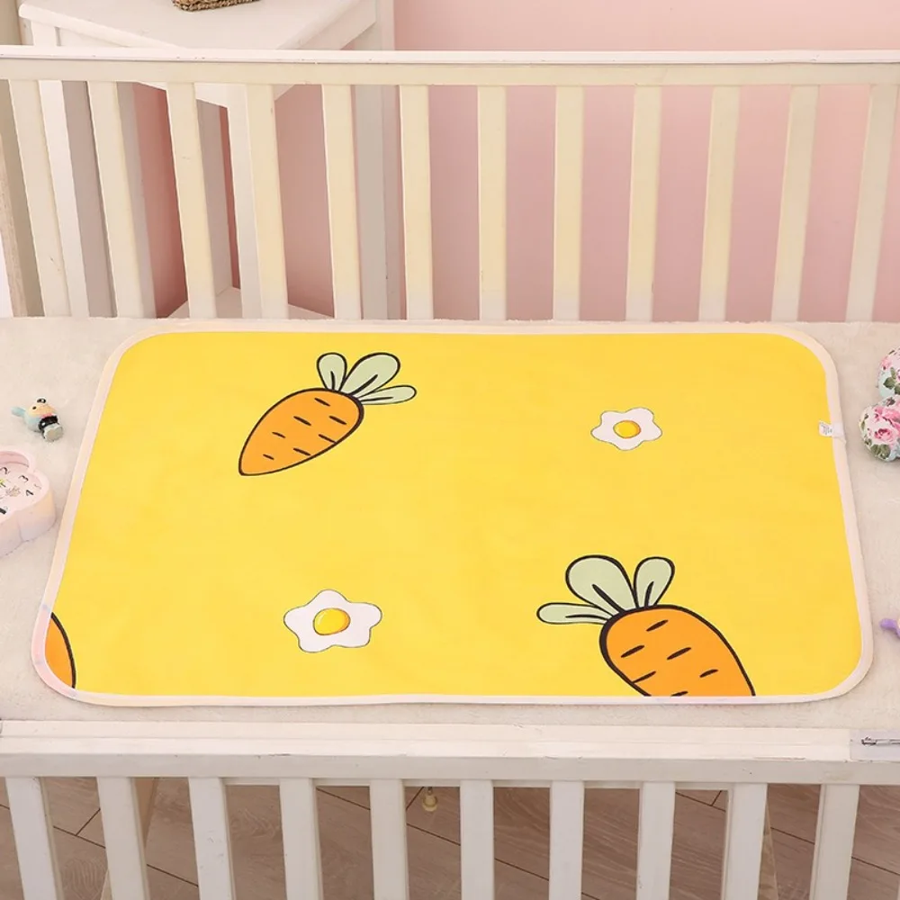 

New 50*70cm Urine Mat Cute Cartoon Waterproof Bedding Urine Pads Breathable Cloth Bed Protector Diaper