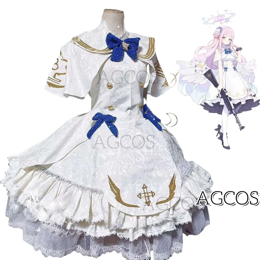 

AGCOS Custom Size Misono Mika Cosplay Costume Blue Archive Misono Mika Uniforms Dress Costumes Customized Cosplay