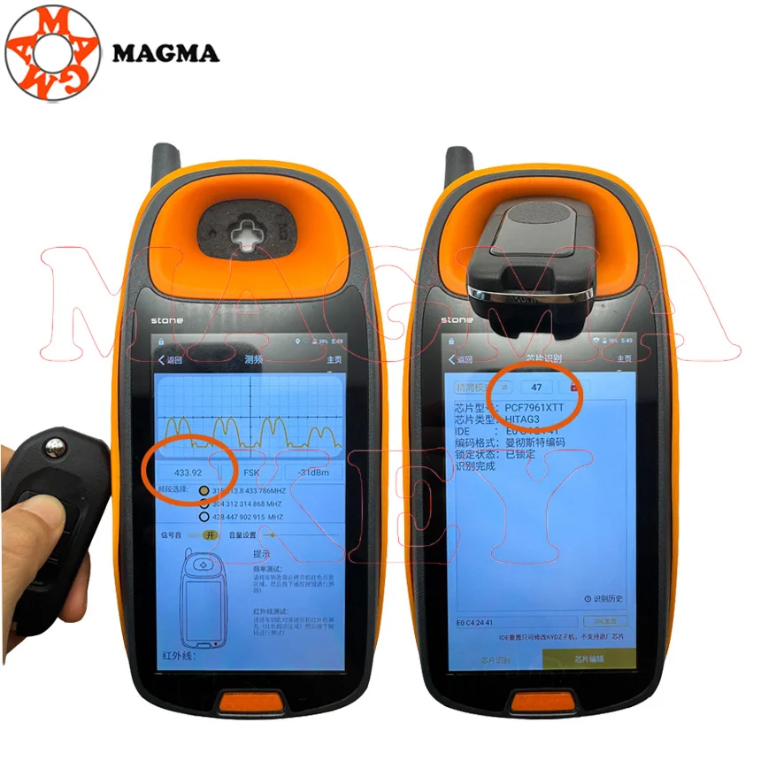 MAGMA الأصلي 433 ميجا هرتز PCF7961 A/G رقاقة TWB1G721 HLIK6-3T سيارة مفتاح بعيد لهوندا أكورد سيفيك سيتي CRV جاز XR-V Vezel HR-V FRV #5