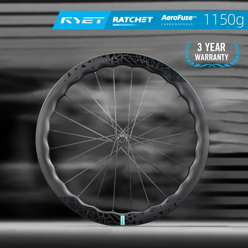 

Комплект дорожных карбоновых колес RYET 45/50/60 мм для дорожных и гравийных сверхлегких аэродинамических дисковых тормозных обод шириной 31 мм, бескамерные колеса с центральным замком