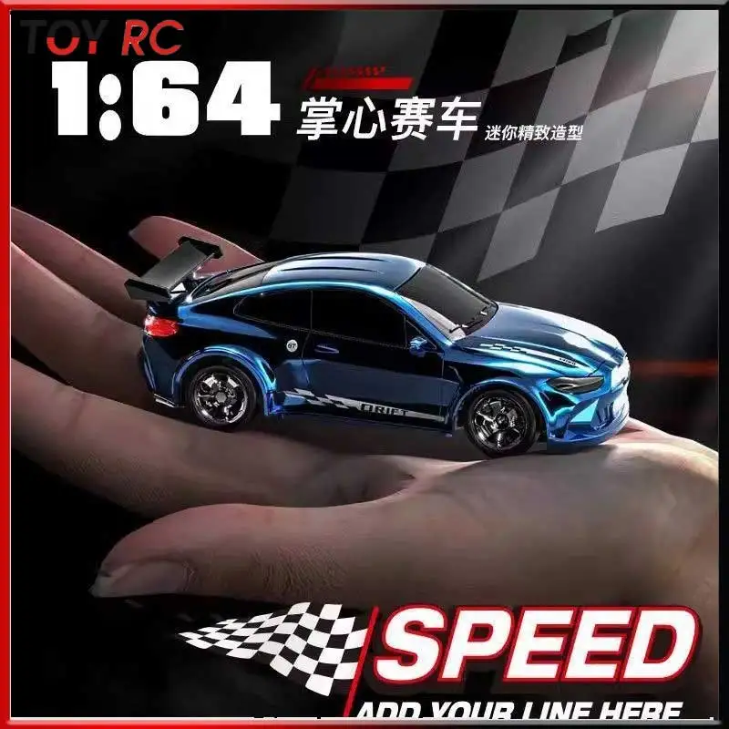 

Миниатюрная радиоуправляемая машинка 1:64, высокоскоростная, полноприводная, для дрифта, настольная модель, подарок на день рождения для детей и мальчиков