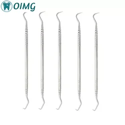 Ferramentas de aço inoxidável Dental Instrument, Dentista, Dentes Limpos, Higiene, Explorer, Probe Hook, Double Ends Pick